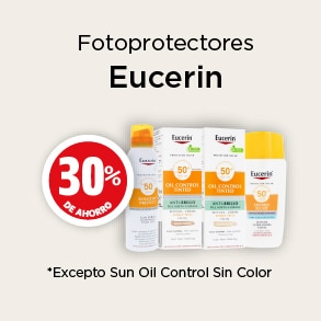 fotoprotectores eucerin 30% de ahorro excepto sun oil control sin color 